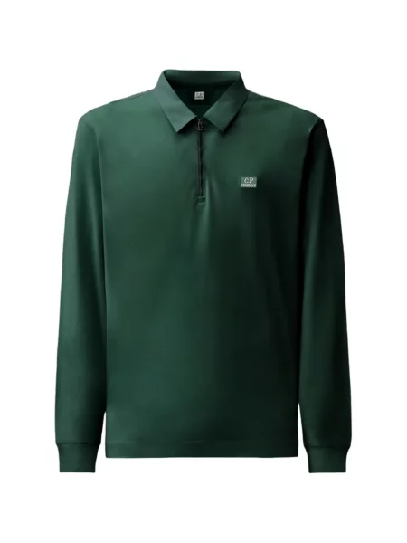 Lung tricou polo C.p. Company cu autograf verde