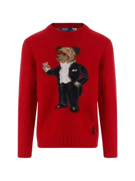 Samt čarape Polo Ralph Lauren s autogramom crvena