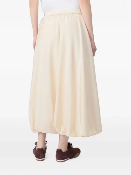 Lung fustă Weekend Max Mara din canvas