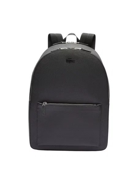 Lacoste plecak skórzany czarny