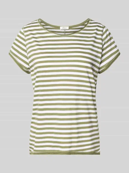 Krój regular fit t-shirt z bawełny z cieniowanej przędzy S.oliver Red Label