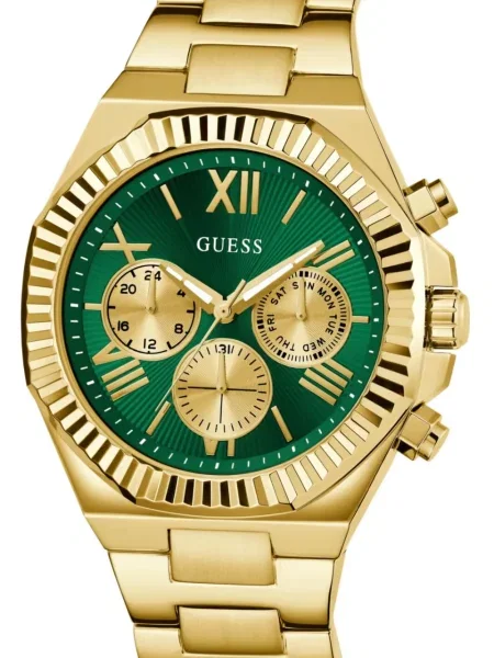 Ceas cronograf Guess verde