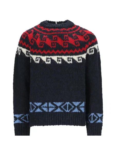 Jacquard szvetter Moncler Grenoble kék