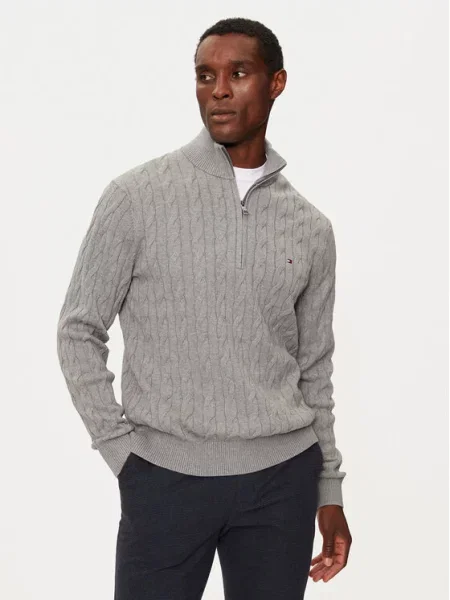 Tommy Hilfiger Sweter Classic szary
