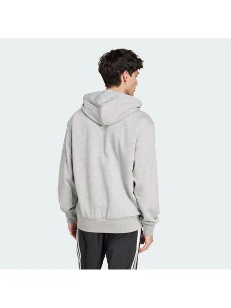 ADIDAS SPORTSWEAR Sportovní mikina Essentials šedý melír černá