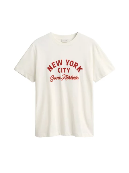 GANT Tricou crem roșu