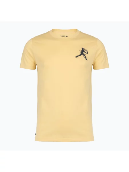 Tricou pentru bărbați + șapcă Lacoste soy/white alb