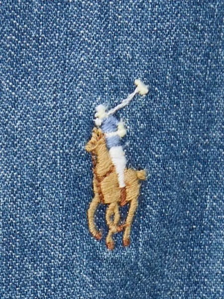 Джинсова сорочка Polo Ralph Lauren regular комір button-down