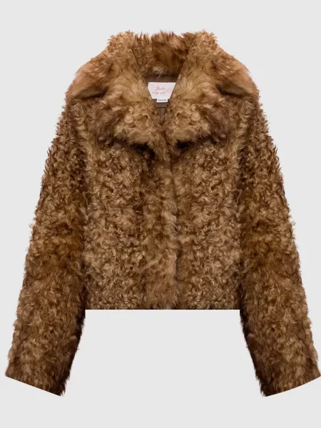 Укорочена дублянка Babe Pay Pls коричнева
