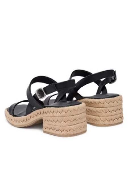 Calvin Klein Sandali Block Heel Espa 50 Slingb Lth črna