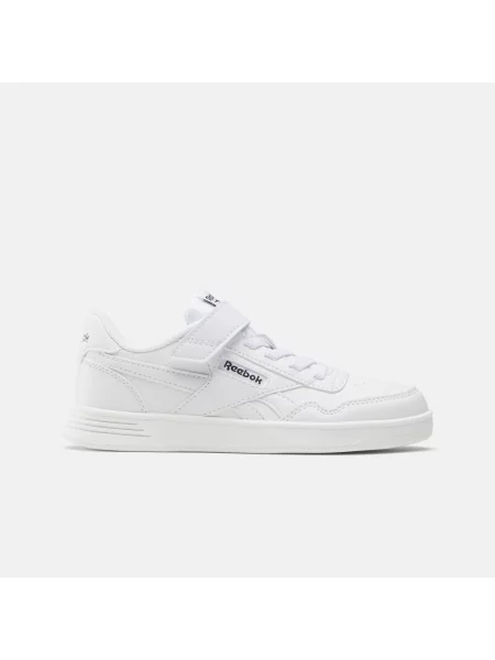 Reebok Court Advance Sneakersy dla Dzieci z Elastycznym Paskiem i Górnym Paskiemunisex White Size: 27 białe