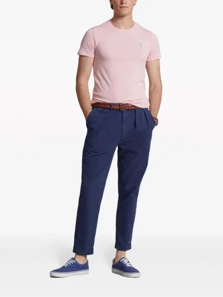 Prugasta polo majica Polo Ralph Lauren puplin s printom zelena