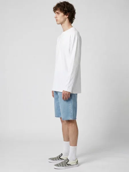 Kockás rövid farmer rövidnadrág Vans kék