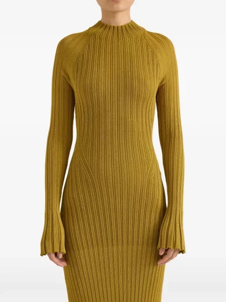 Rochie Proenza Schouler de mătase galben