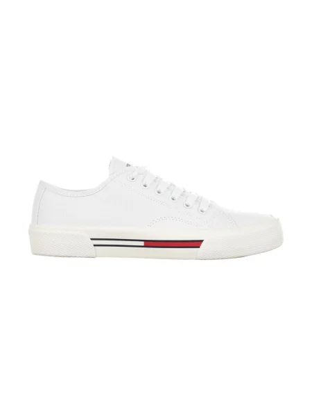 Blugi Tommy Hilfiger cu toc jos alb