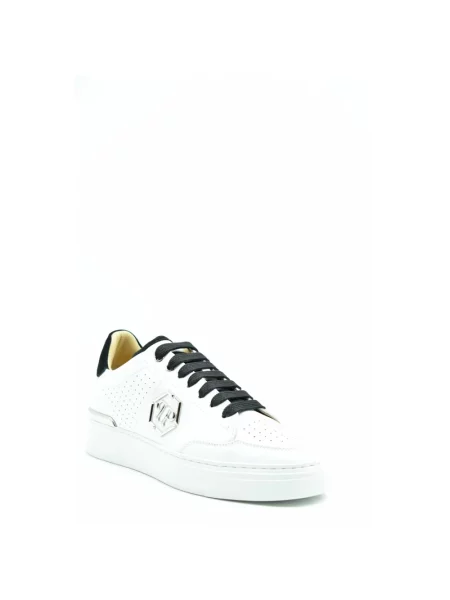 Sneakersy Philipp Plein skórzane białe