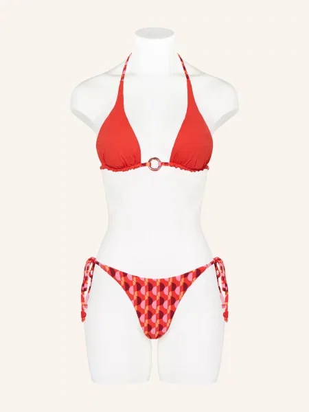 Seafolly Trojúhelníkové Bikiny Sorrento Oboustranné / růžová / tmavě červená