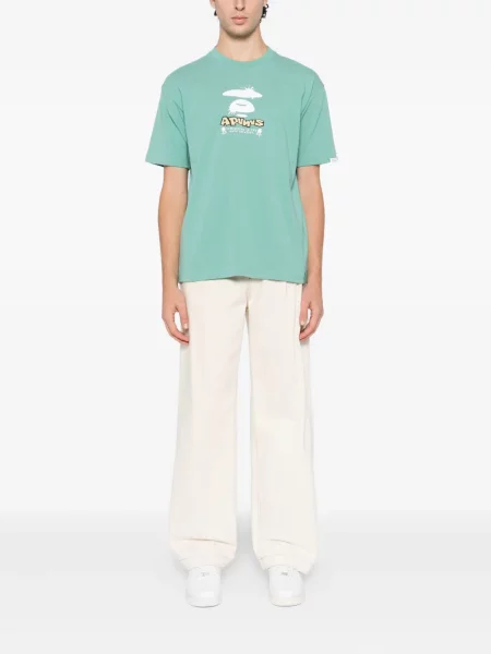 Tricou Aape By A Bathing Ape cu imagine albastru