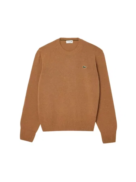 Lacoste sweter damski wełniany beżowy