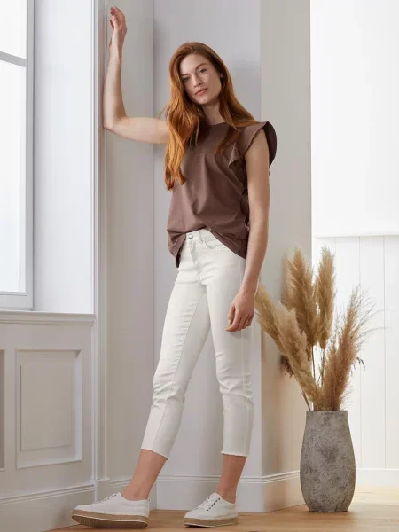 Tchibo Завужені джинси бежевий