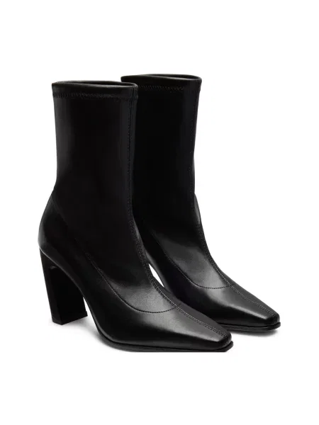 Botki Stuart Weitzman skórzane czarne