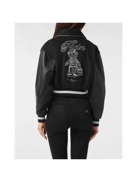 Kurtka skórzana Philipp Plein czarna