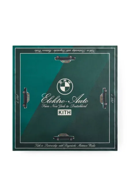 Fular Kith de mătase cu imagine verde