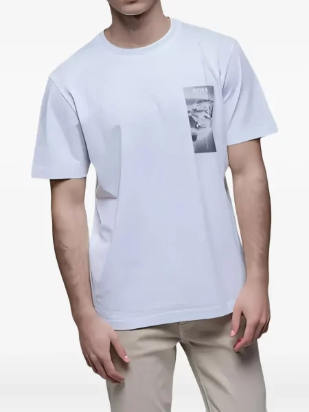 Tricou Hugo cu imagine alb
