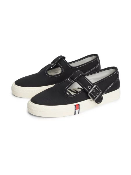 Sneakerși Tommy Jeans negru