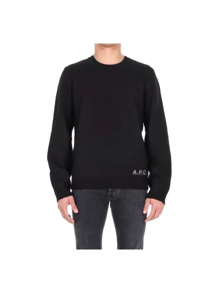 Sweter A.p.c. wełniany czarny