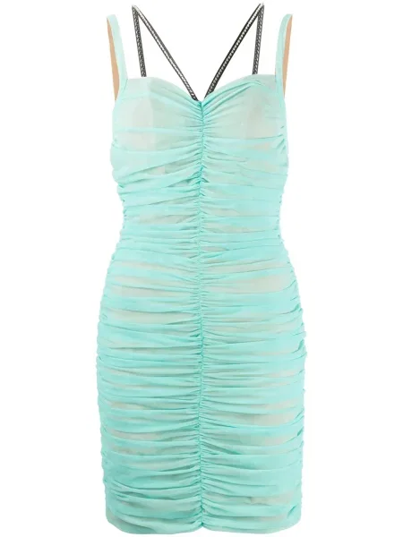 Mała sukienka mini Philipp Plein tiulowa garniturowa czarna