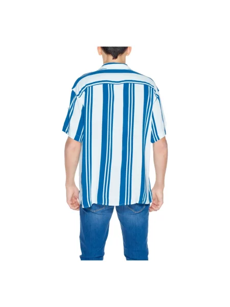 Koszula Jack & Jones w paski casual niebieska