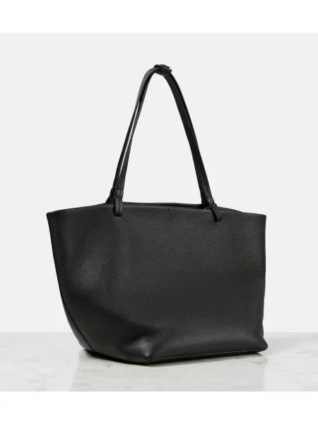 Geantă shopper The Row din piele negru