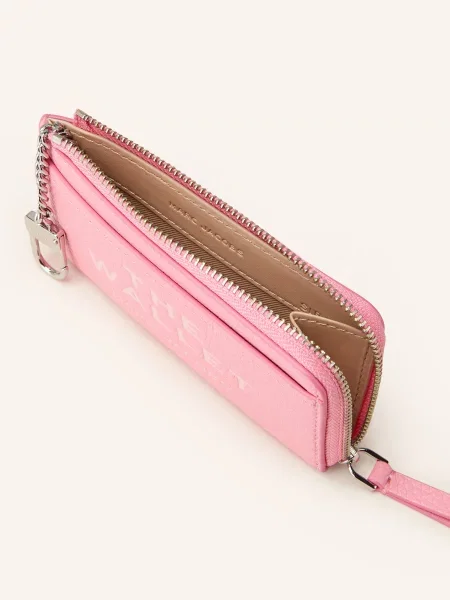 Marc Jacobs Peněženka The Leather Top Multi Wallet růžová