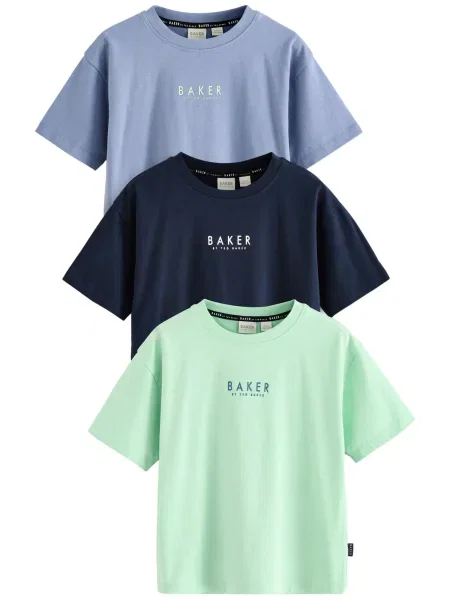 Baker by Ted Baker Tričko námornícka modrá / modrosivá / mätová biela