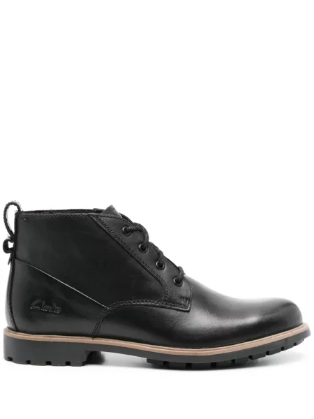 Cizme scurte Clarks din piele negru