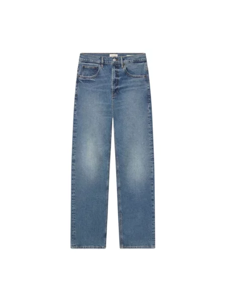 Jeansy straight leg Frame niebieskie