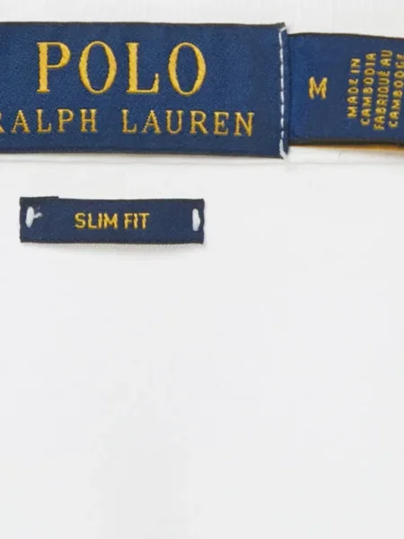 Květinové klasické polotričko Polo Ralph Lauren na jedno rameno bílé