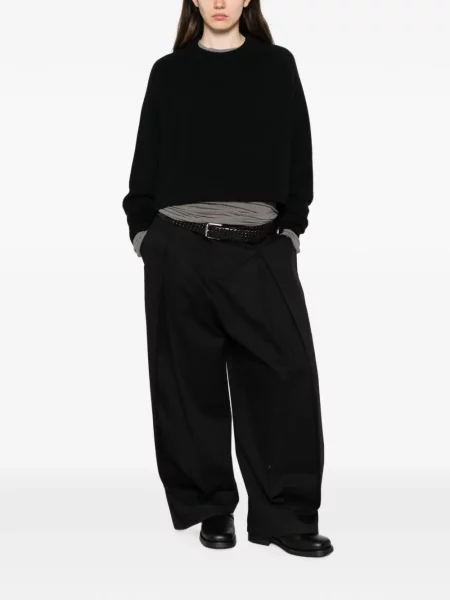 Decupat pulover Lisa Yang negru