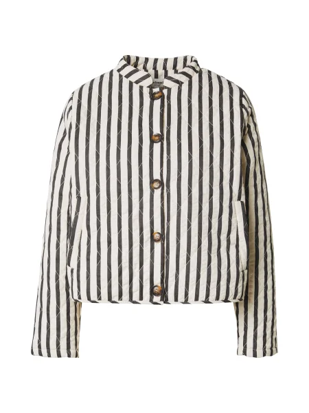 Lollys Laundry Geacă de primăvară-toamnă negru / natural alb