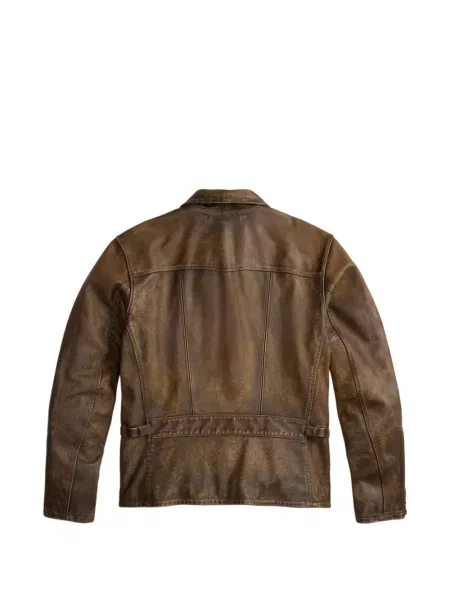Geanta de piele Ralph Lauren Rrl maro