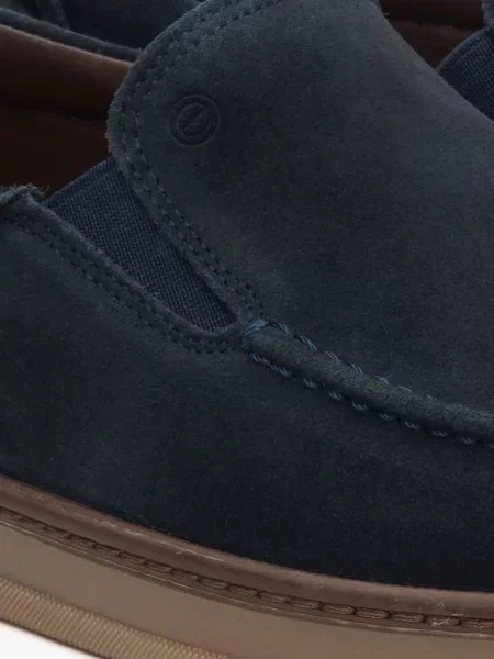 Велюрові Лофери Estro синій