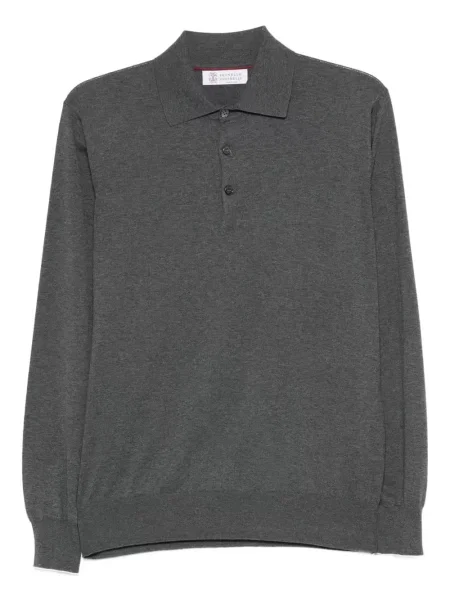 Dlouhé polotričko Brunello Cucinelli šedé