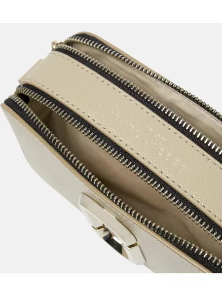 Kožna kožna torba Marc Jacobs bež