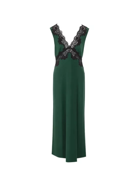 Rochie midi Rixo cu decolteu în V din dantelă verde
