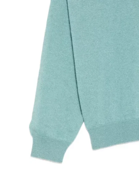 Pulover Loro Piana cu decolteu rotund verde