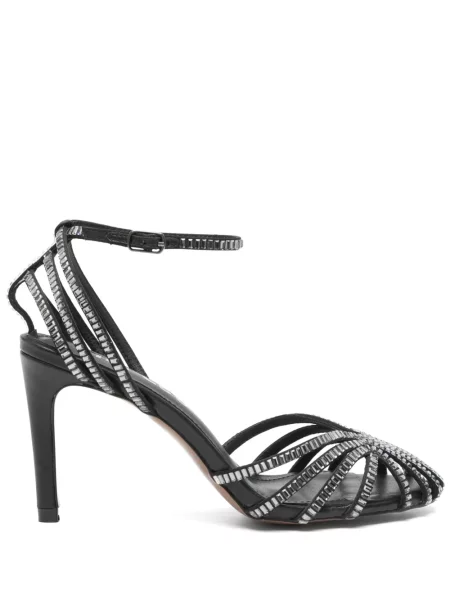 Pantofi cu toc Bibi Lou de cristal negru