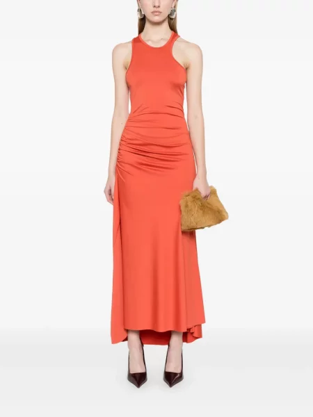 Rochie maxi Victoria Beckham de costum portocaliu