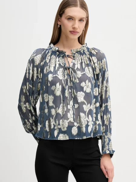 Hoss Intropia bluzka wzorzysta niebieski