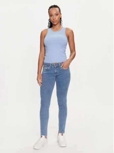 Tommy Jeans Jeansy Sophie Skinny Fit modrá